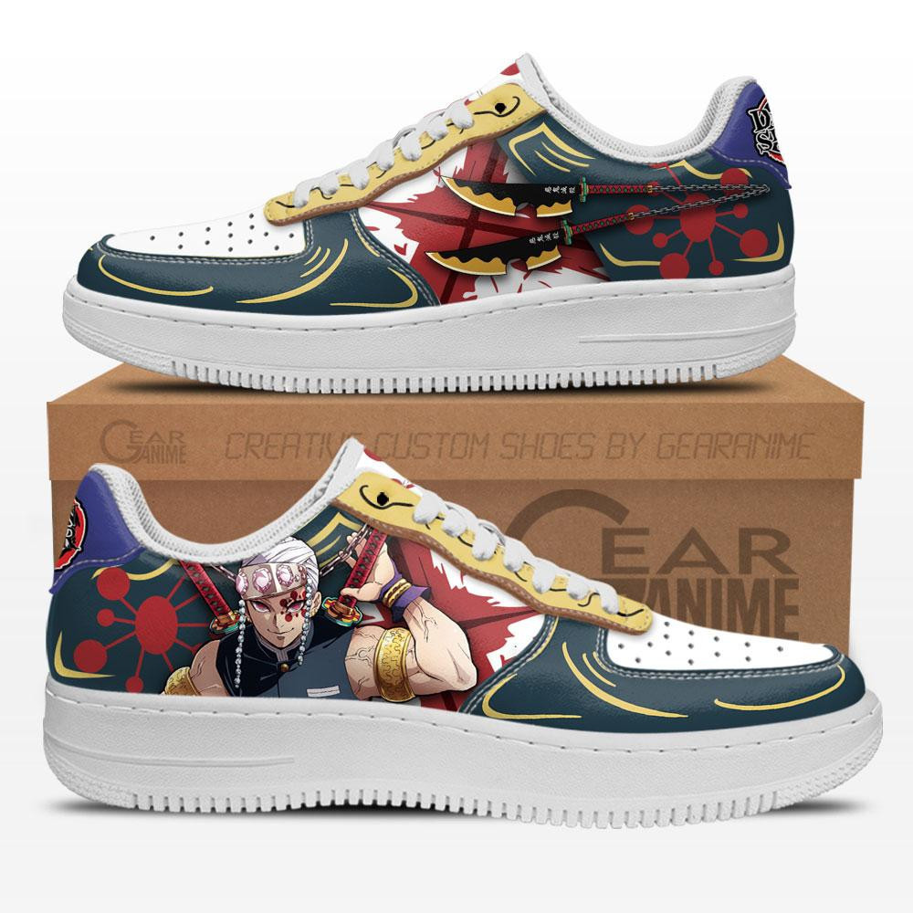 Uzui Tengen Custom Anime Low-Top Leather Sneakers