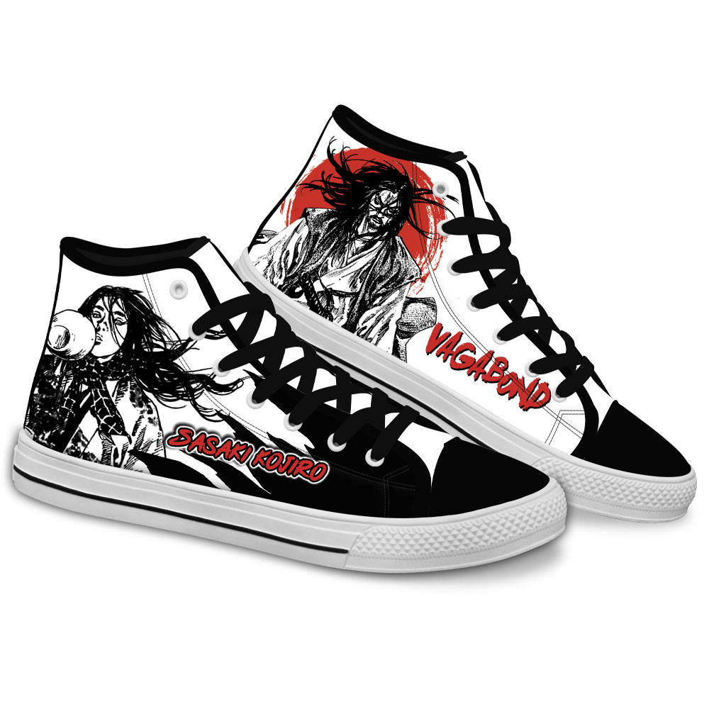 Vagabond Sasaki Kojiro Custom Anime High-Top Canvas Shoes NTT130
