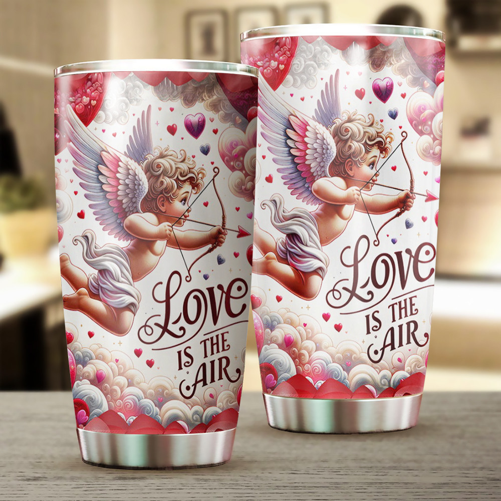 Valentine’s Day Cupid Love Is In The Air Tumbler
