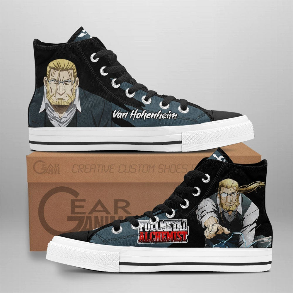 Van Hohenheim Custom Anime High-Top Canvas Shoes