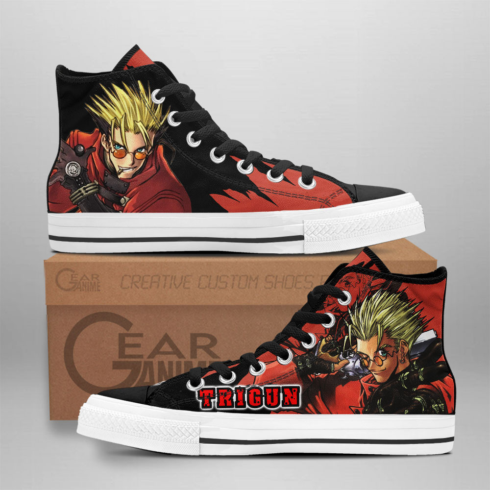 Vash the Stampede Custom Anime High-Top Canvas Shoes NTT130