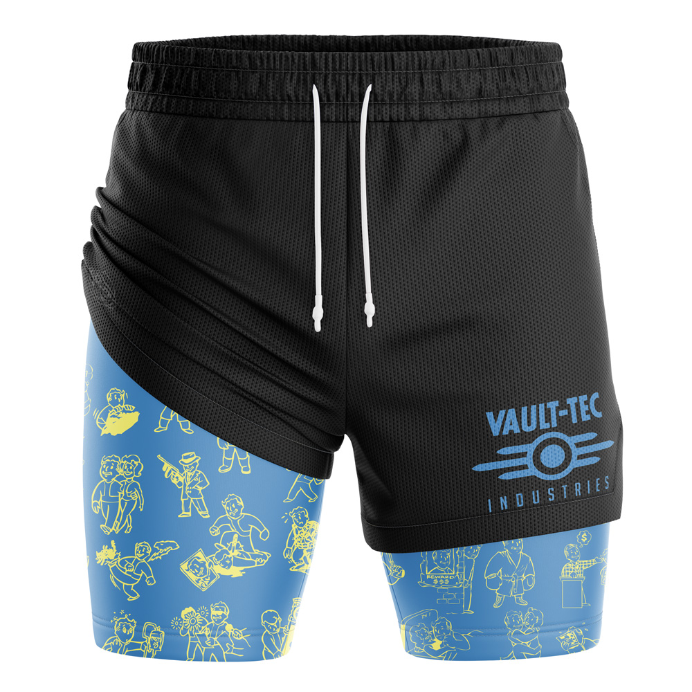 Vault Boy V2 Fallout 2-in-1 Performance Shorts