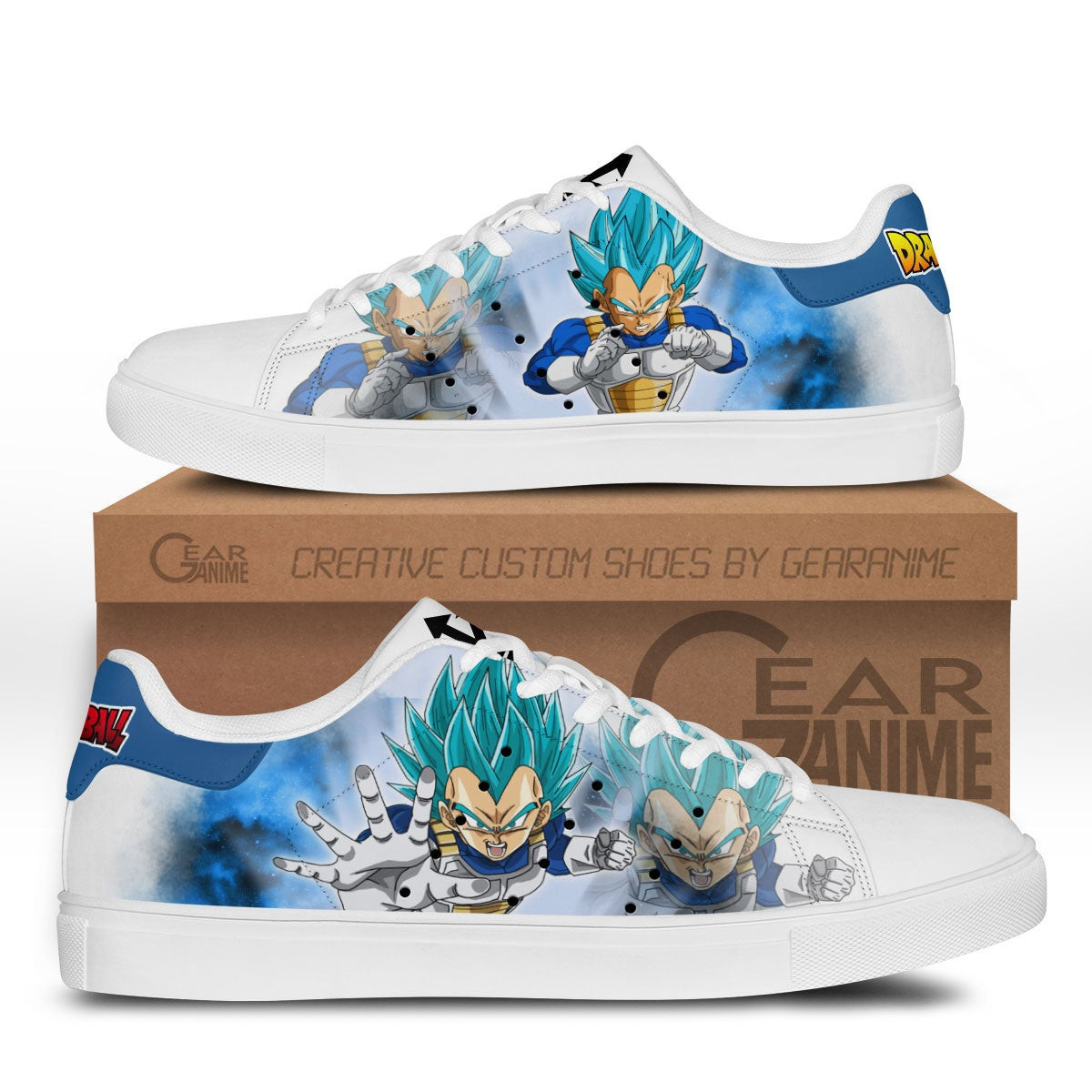 Vegeta Blue Custom Anime Classic Court Shoes