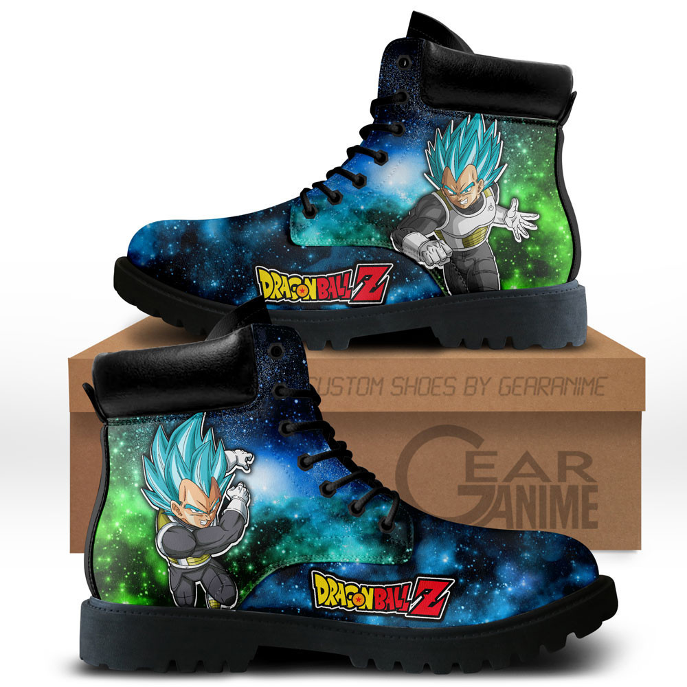 Vegeta Blue Custom Anime Combat Boots NTT051