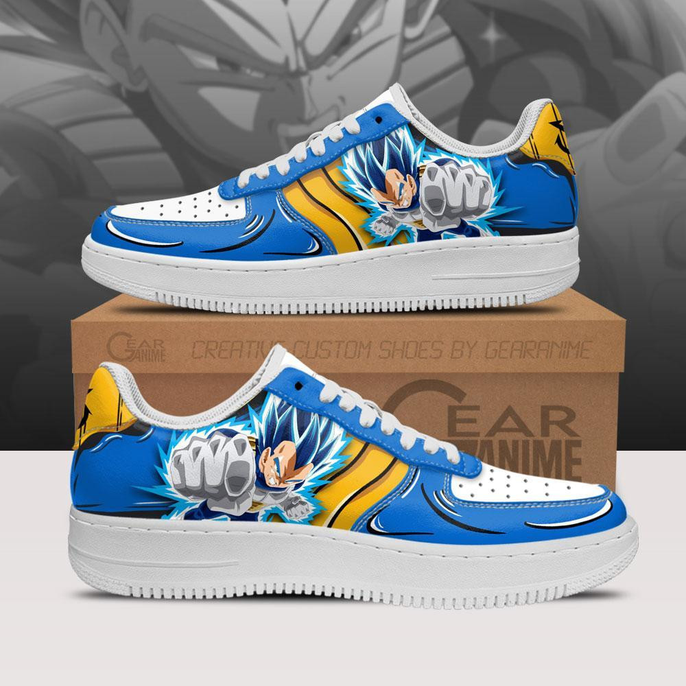 Vegeta Blue Custom Anime Low-Top Leather Sneakers