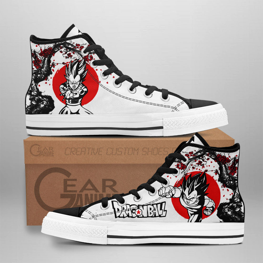 Vegeta Custom Anime High-Top Canvas Shoes NTT210