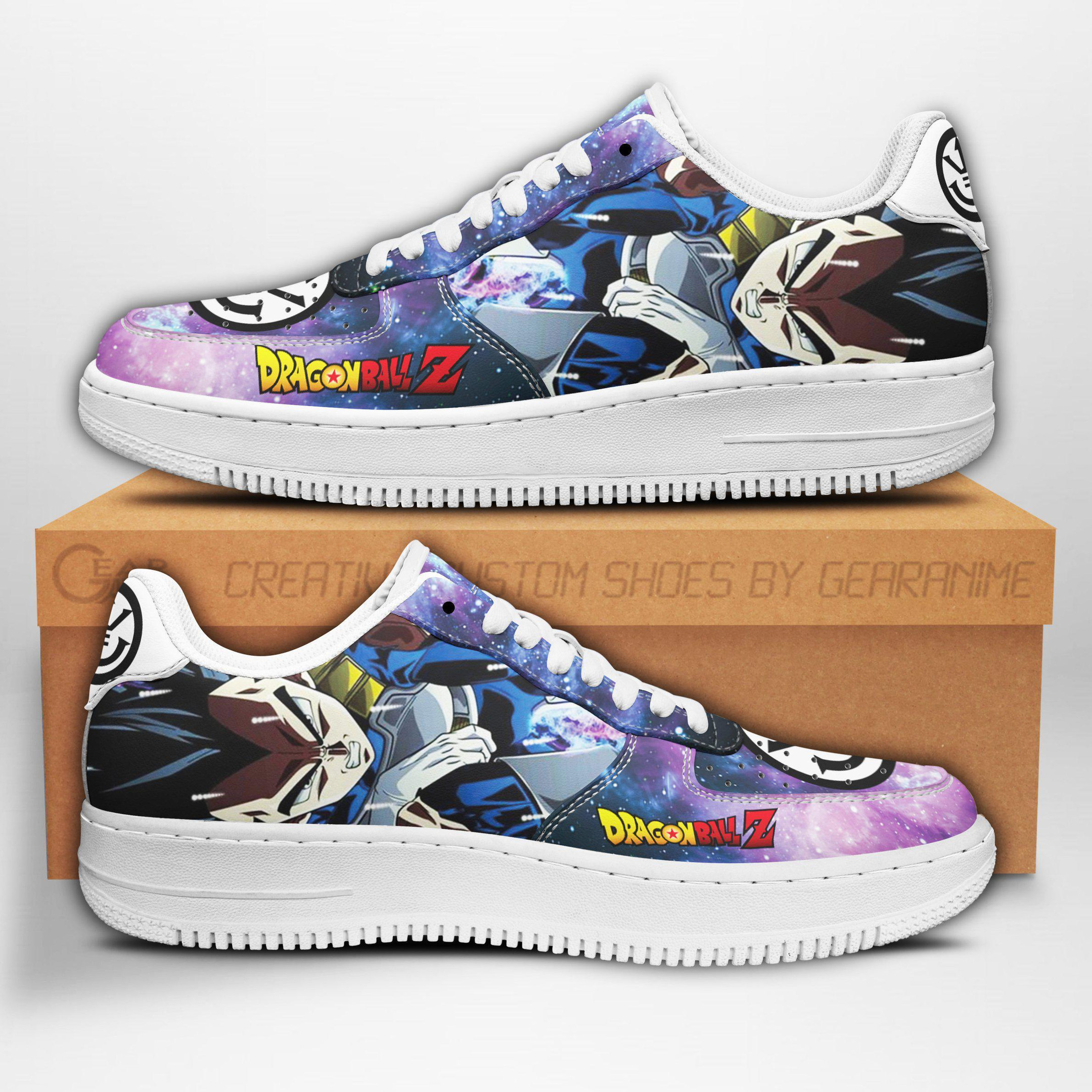 Vegeta Custom Anime Low-Top Leather Sneakers