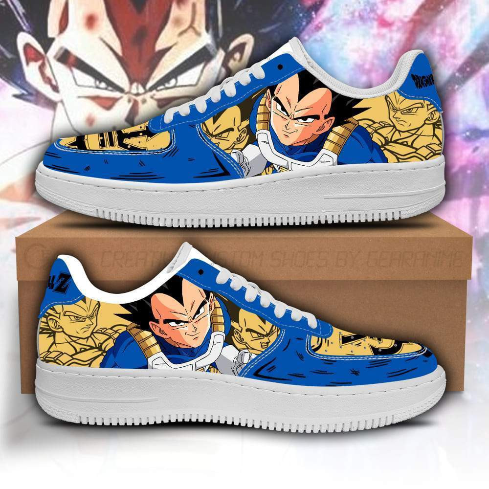 Vegeta Custom Anime Low-Top Leather Sneakers