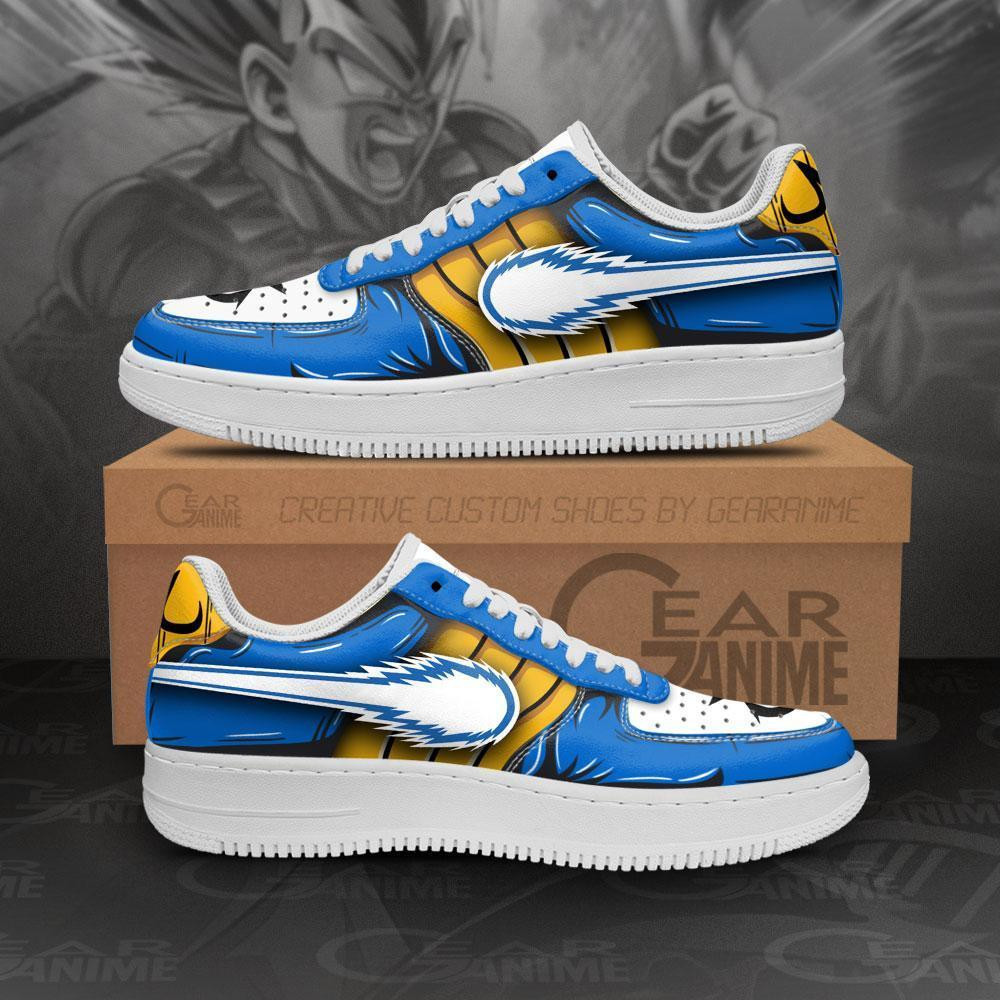 Vegeta Custom Anime Low-Top Leather Sneakers
