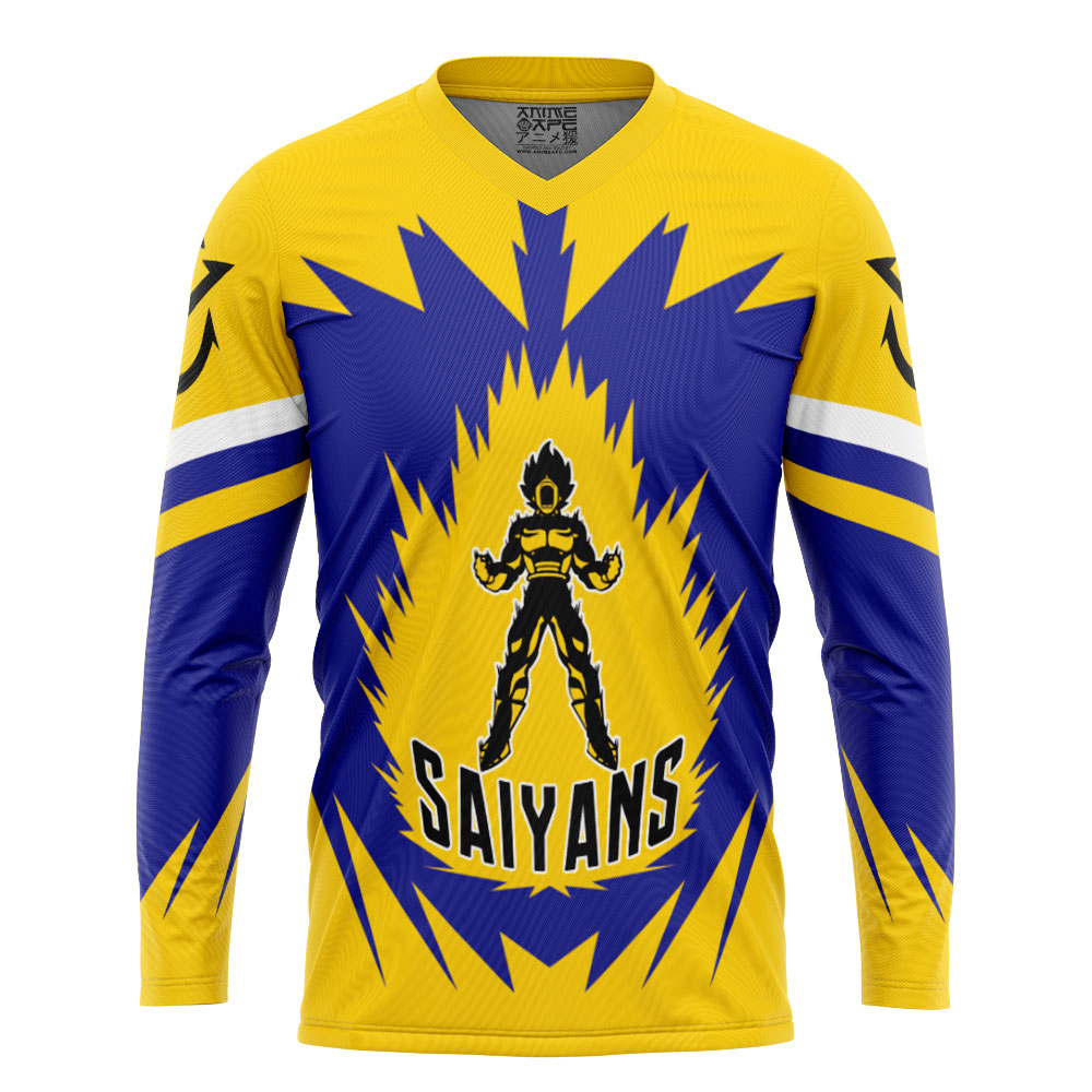Vegeta Saiyans Dragon Ball Z Hockey Jersey