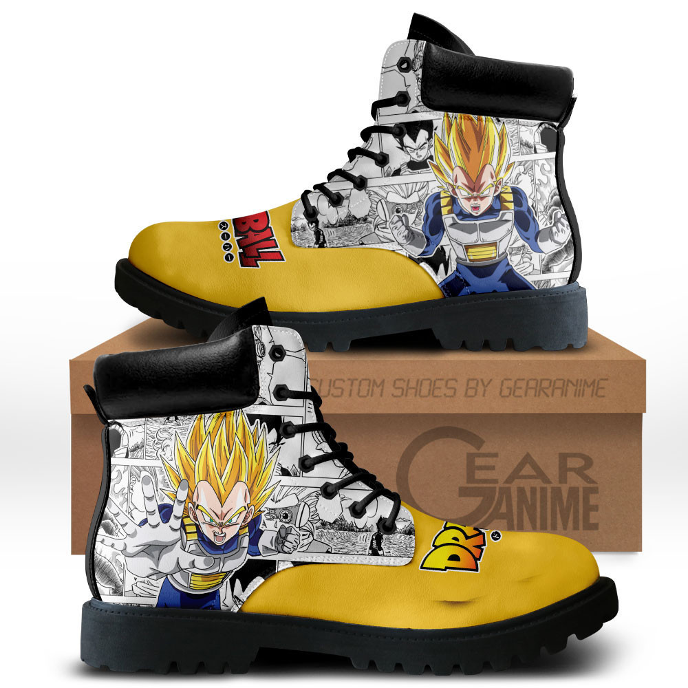 Vegeta Super Saiyan Custom Anime Combat Boots