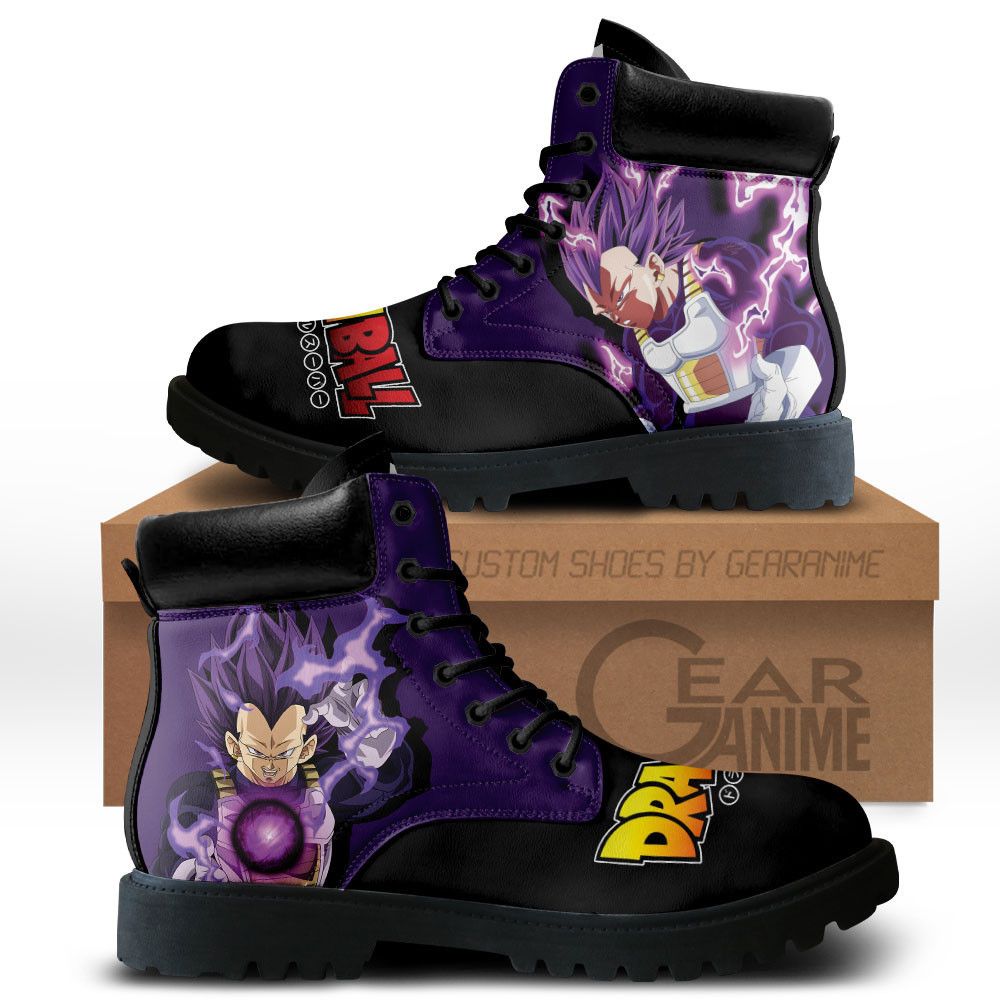 Vegeta Ultra Ego Custom Anime Combat Boots