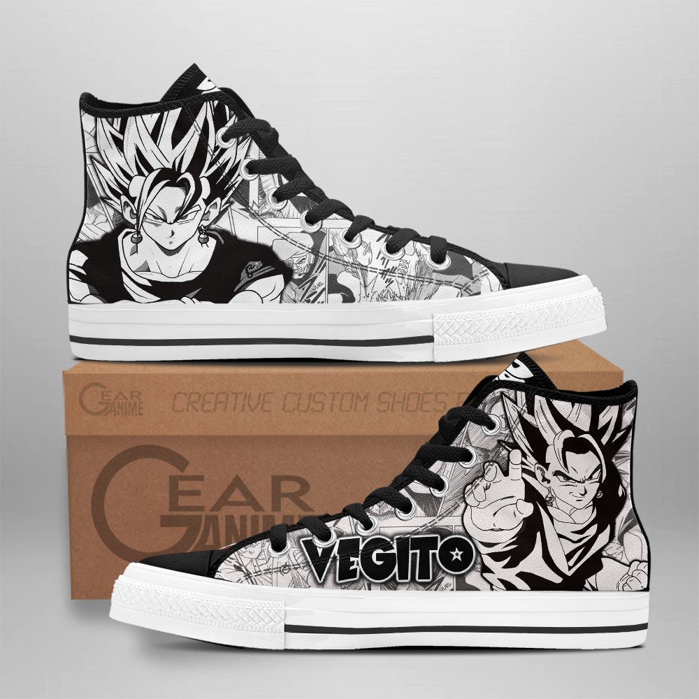 Vegito Custom Anime High-Top Canvas Shoes