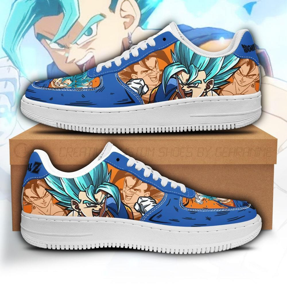 Vegito Custom Anime Low-Top Leather Sneakers