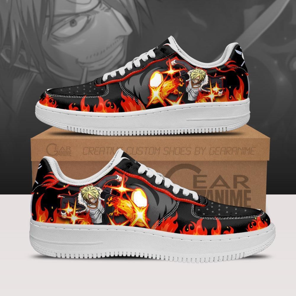 Vinsmoke Sanji Custom Anime Low-Top Leather Sneakers