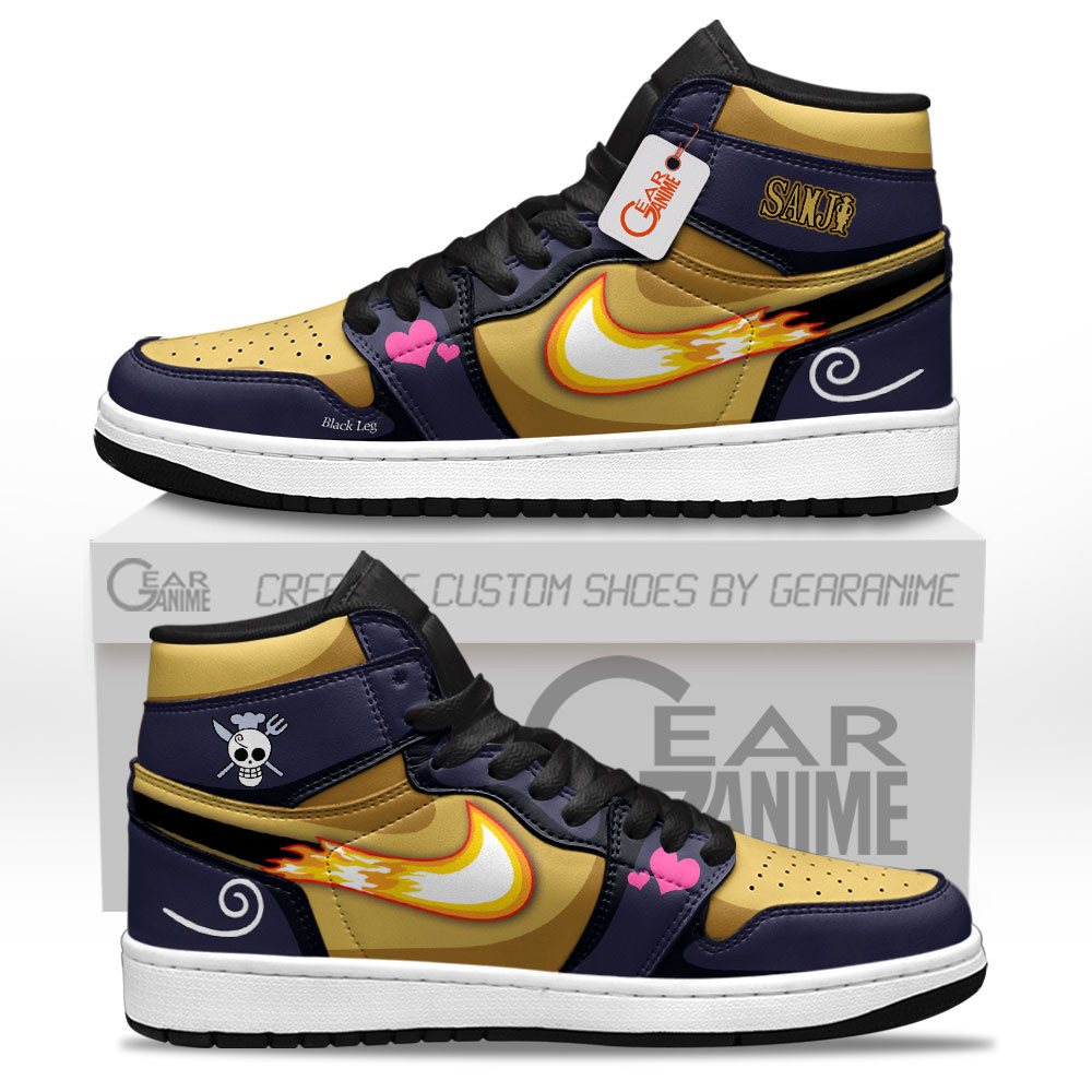 Vinsmoke Sanji High-Top Leather Sneakers Custom Name