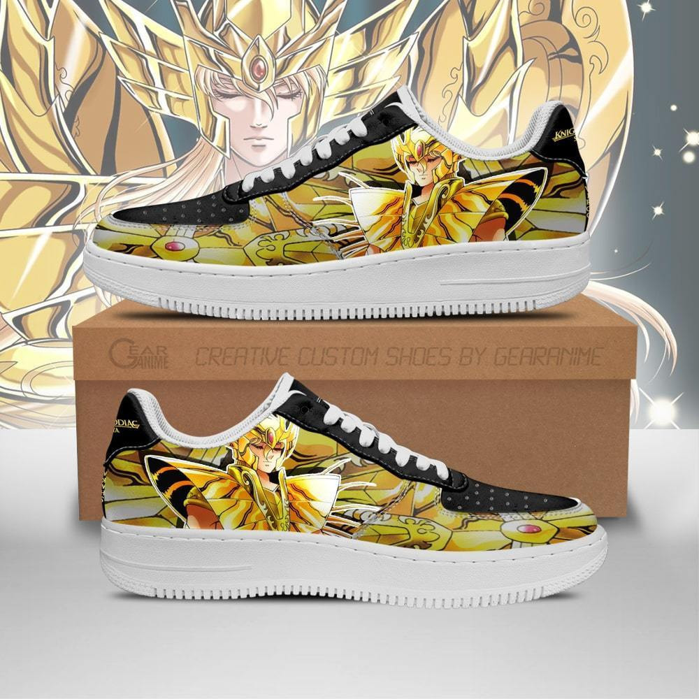Virgo Shaka Custom Anime Low-Top Leather Sneakers
