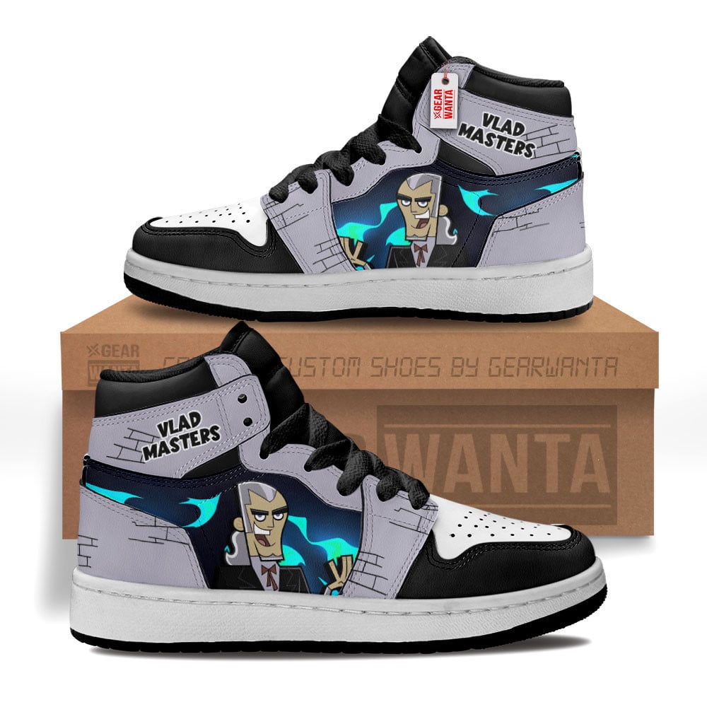 Vlad Masters Kids High-Top Leather Sneakers Dark Tech Edition