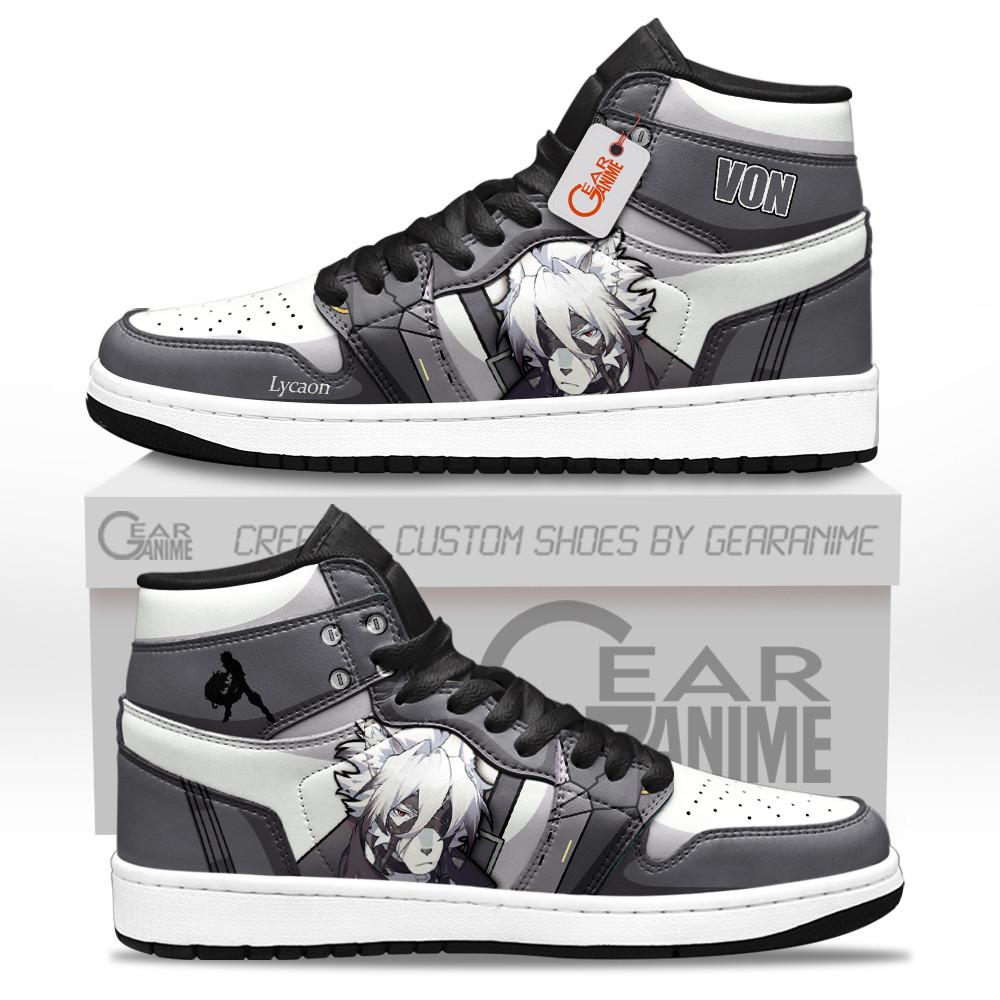 Von Lycaon Custom Gaming High-Top Leather Sneakers Zenless Zone Zero Shoes
