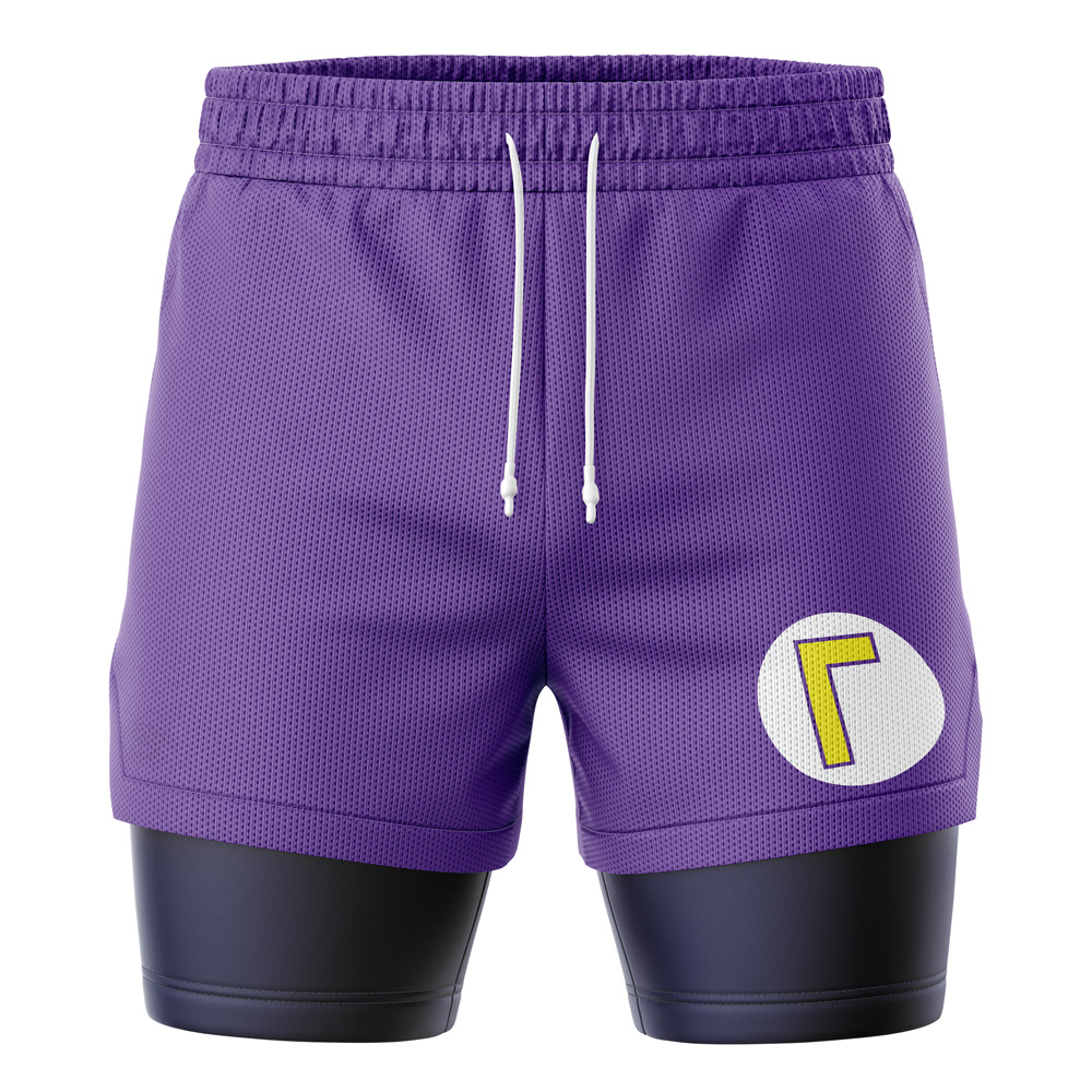 Waluigi Super Mario Bros 2-in-1 Performance Shorts