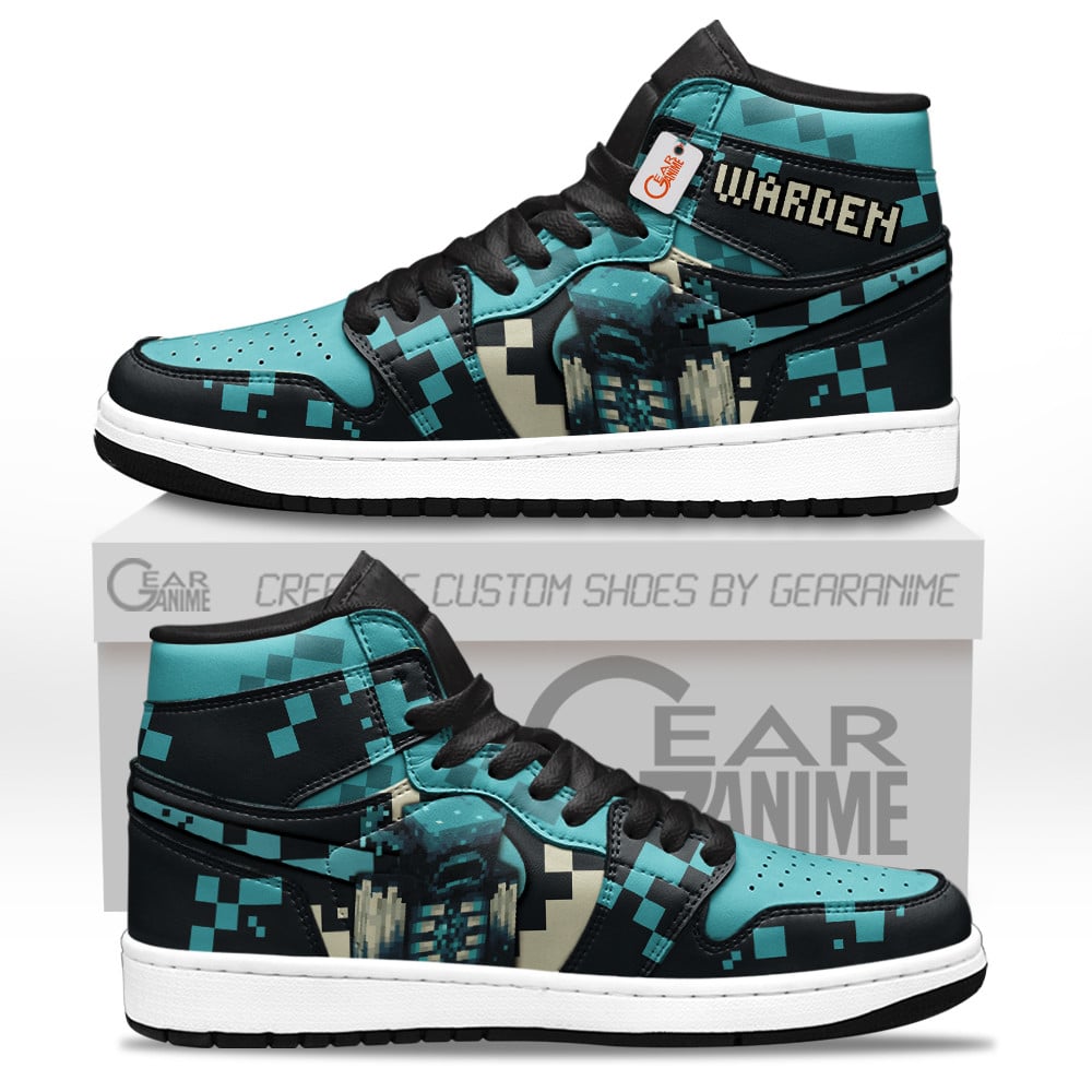 Warden Custom Gaming High-Top Leather Sneakers Personalized Games Edition