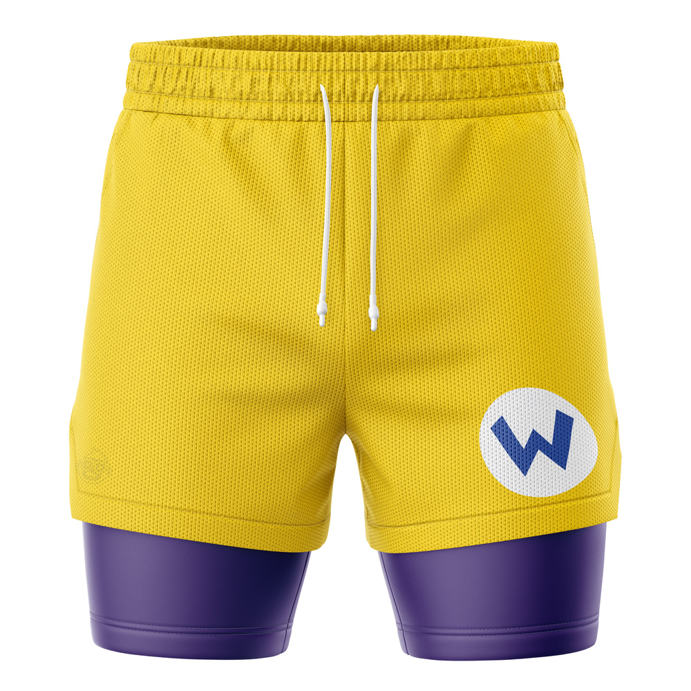 Wario Super Mario Bros 2-in-1 Performance Shorts