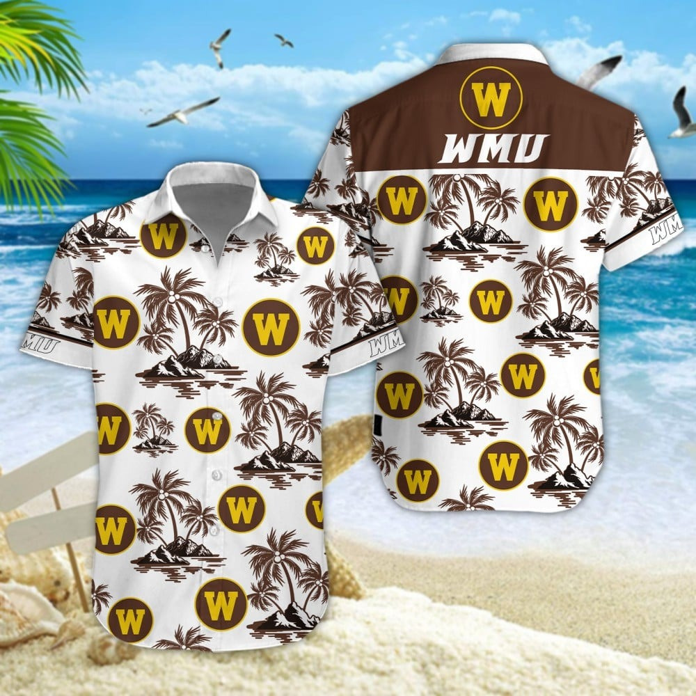 Western Michigan Broncos Football Hawaiian Tropical Game Day Gift For Soccer Lovers