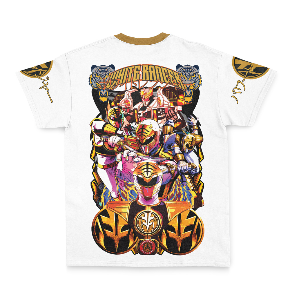 White Ranger V2 Mighty Morphin Power Rangers Streetwear T-Shirt