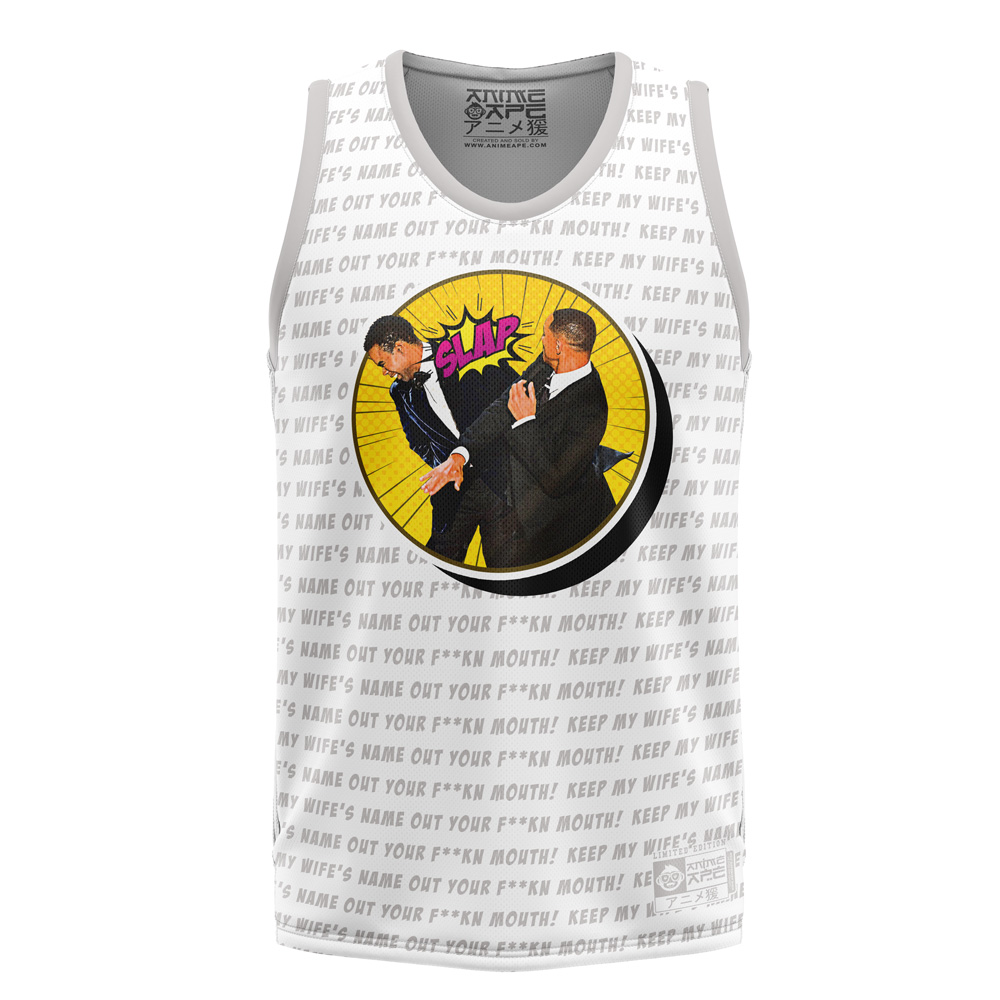 Will Smith Slaps Chris Rock Basketball Jersey