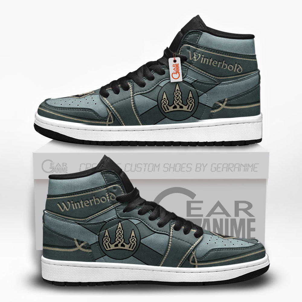Winterhold Custom Gaming High-Top Leather Sneakers Elder Scrolls Custom Shoes