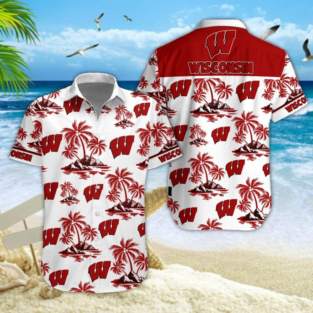 Wisconsin Badgers Football Hawaiian Soccer Tropical Shirt Gift For Football Season