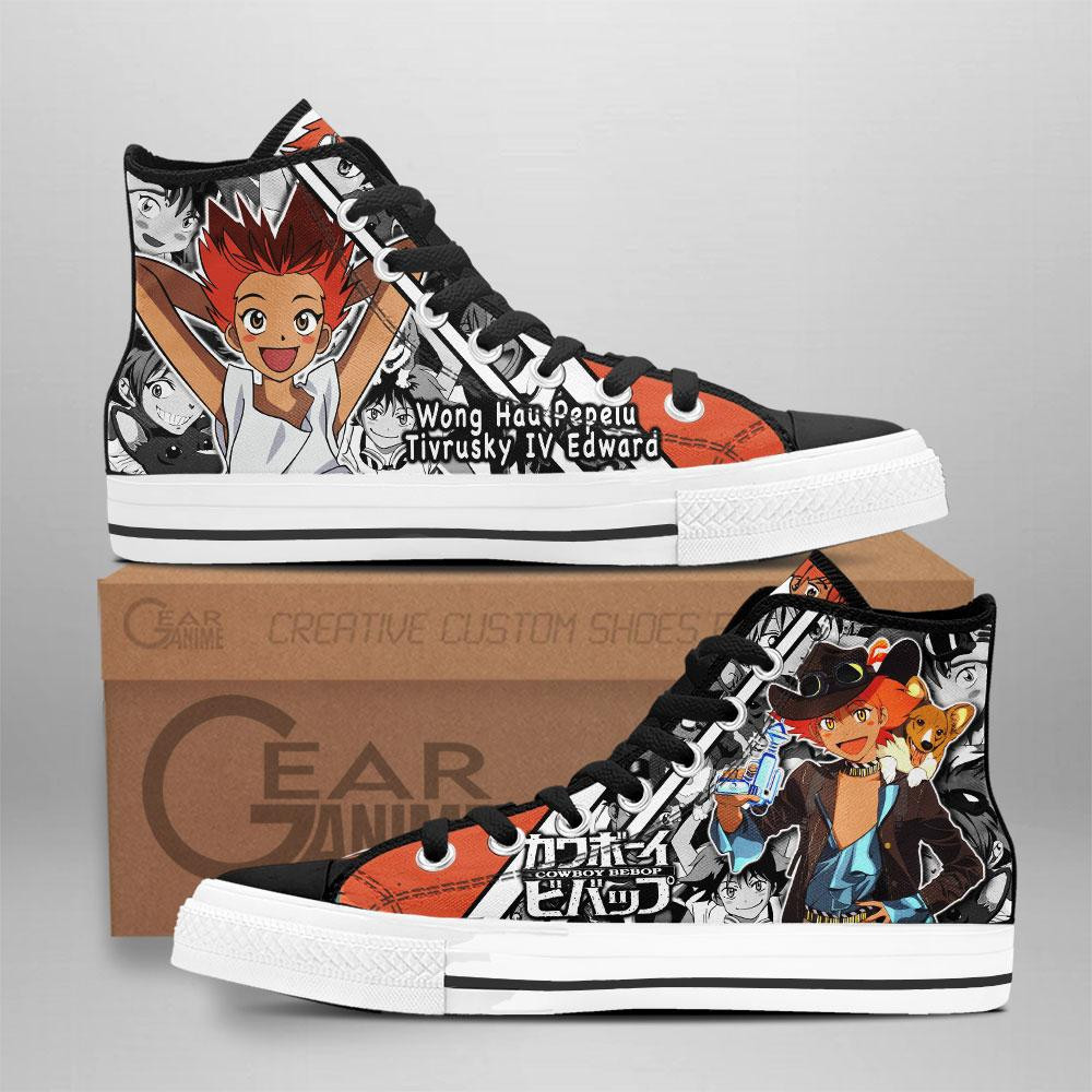 Wong Hau Pepelu Tivrusky IV Edward Custom Anime High-Top Canvas Shoes NTT290