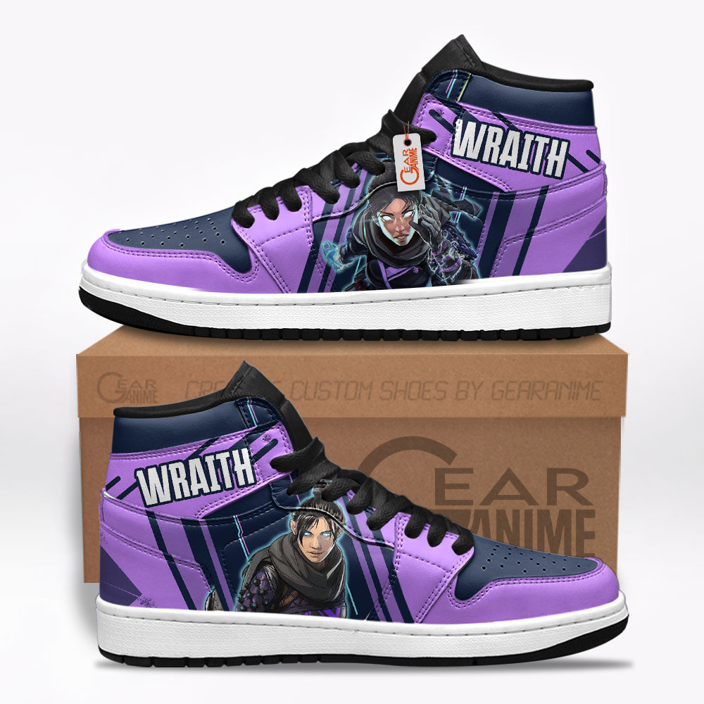 Wraith Custom Gaming High-Top Leather Sneakers Game Apex Legends Shoes