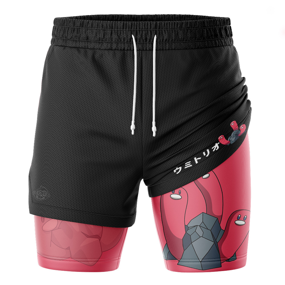Wugtrio Pokemon 2-in-1 Performance Shorts
