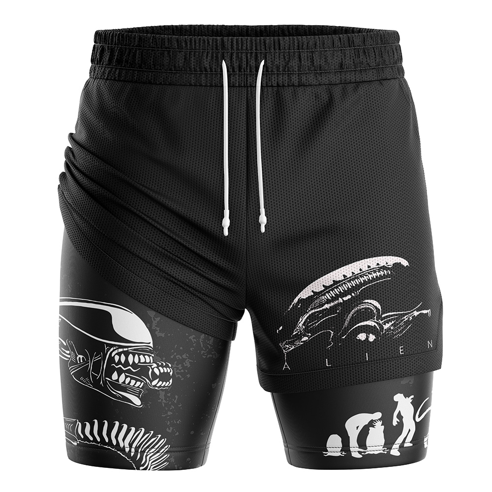 Xenomorph Alien 2-in-1 Performance Shorts