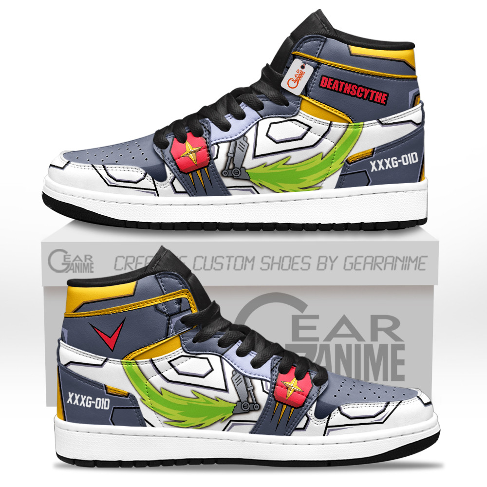 XXXG-01D Gundam Deathscythe High-Top Leather Sneakers Custom Name