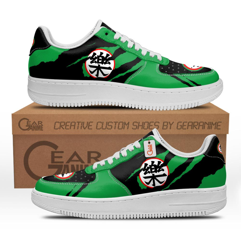 Yamcha Symbol Custom Anime Low-Top Leather Sneakers