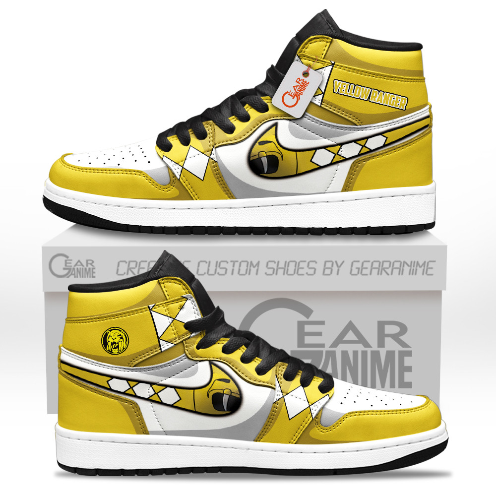 Yellow Ranger Custom Movie High-Top Leather Sneakers