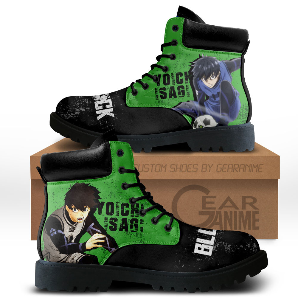 Yoichi Isagi Custom Anime Combat Boots Meta Vision Mode