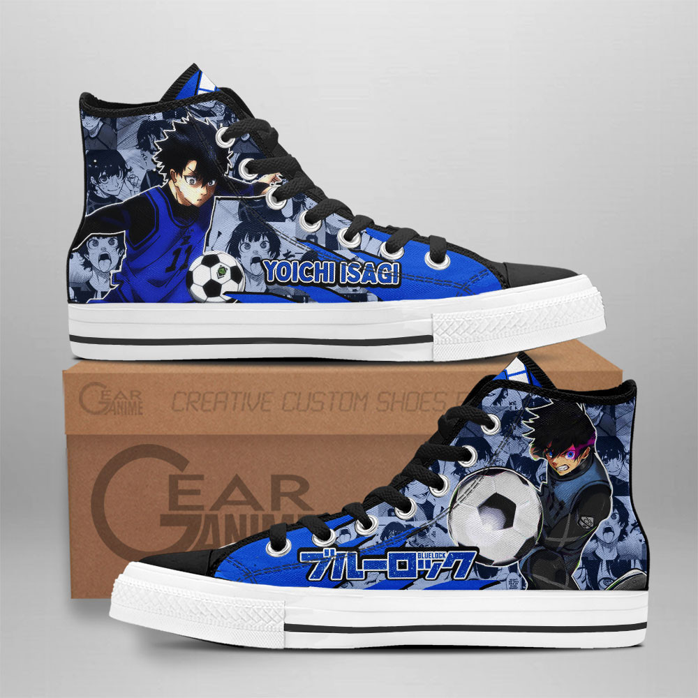 Yoichi Isagi Custom Anime High-Top Canvas Shoes