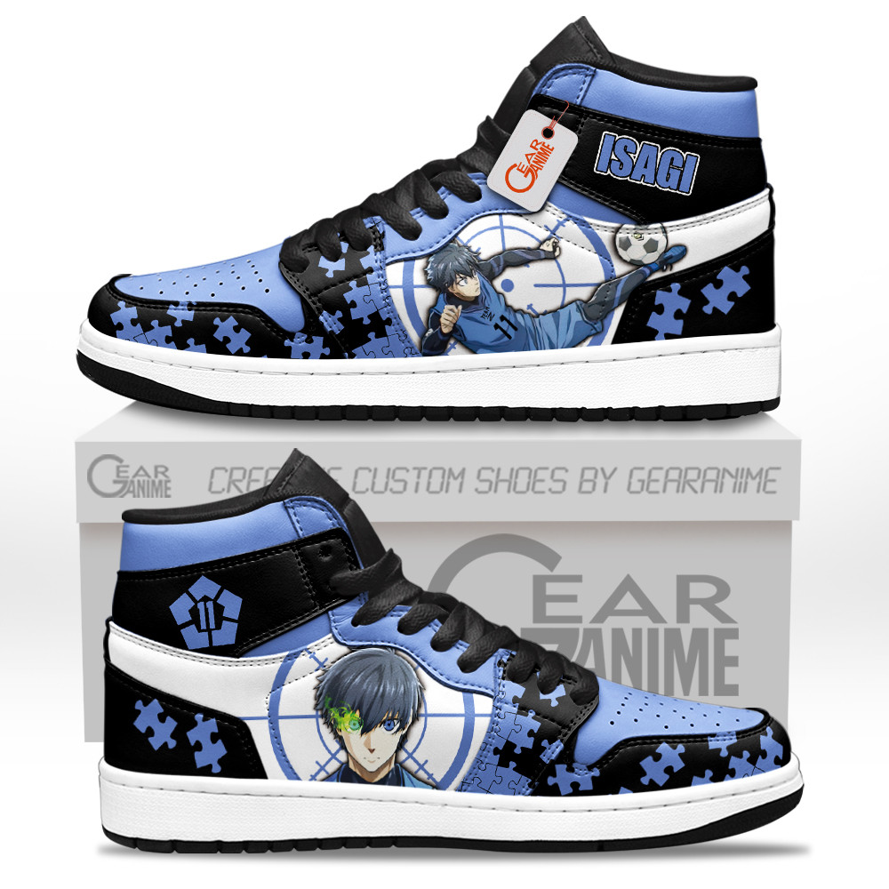 Yoichi Isagi High-Top Leather Sneakers Custom Name