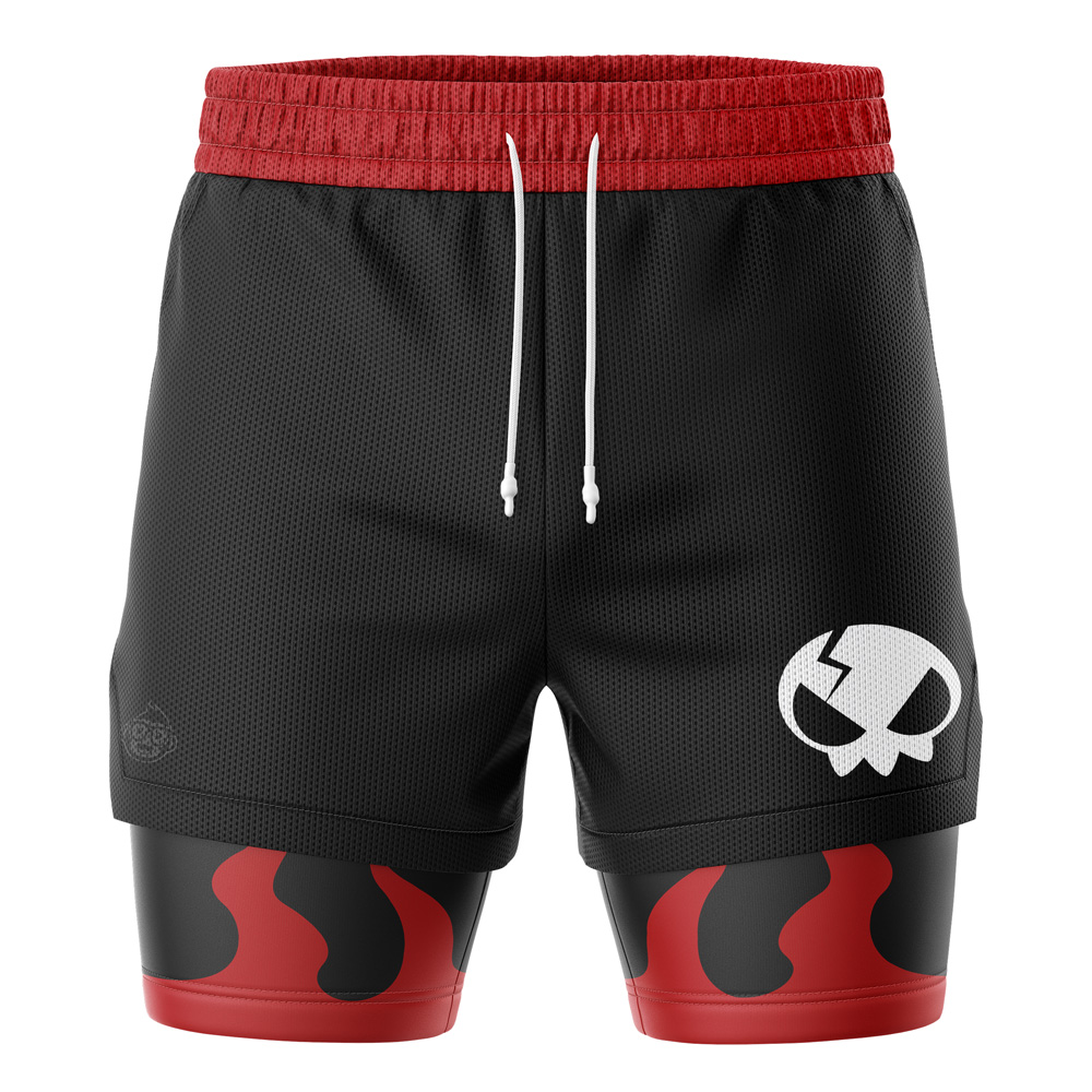 Yoko Gurren Lagann 2-in-1 Performance Shorts
