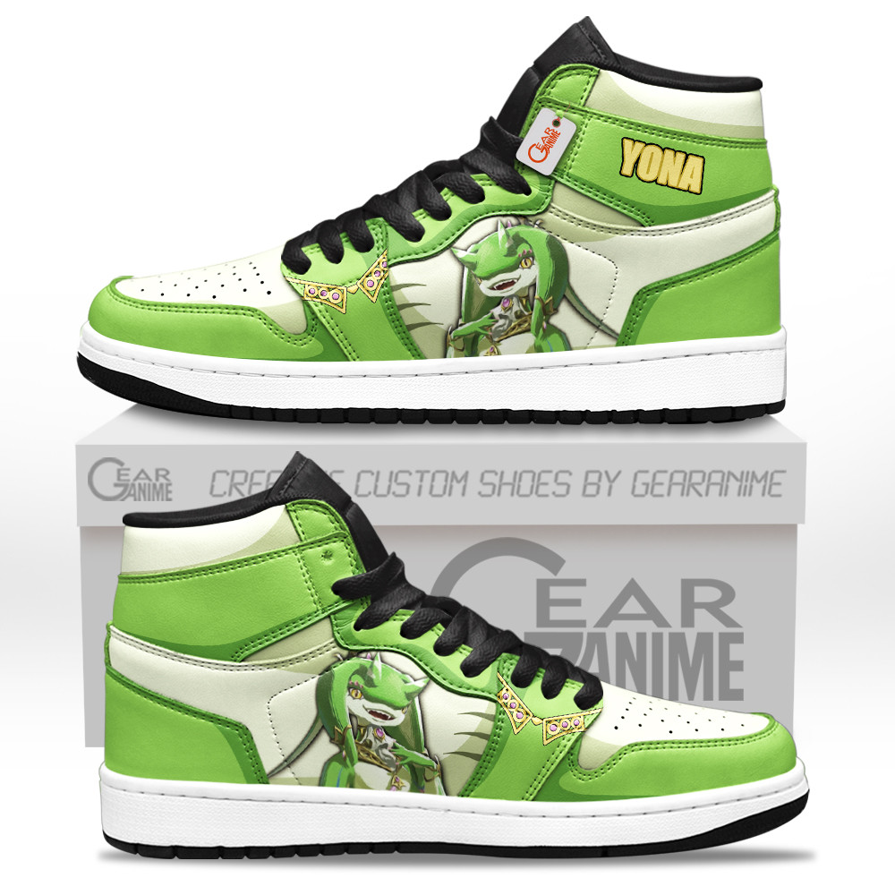 Yona Custom Gaming High-Top Leather Sneakers Zelda