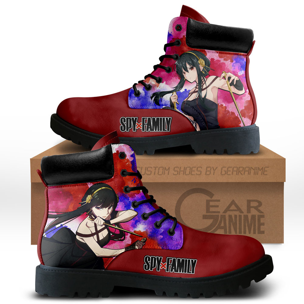 Yor Forger Custom Anime Combat Boots