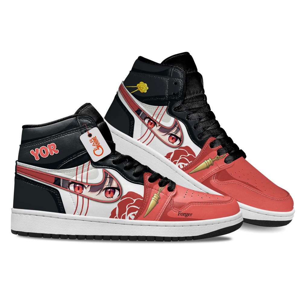 Yor Forger High-Top Leather Sneakers Custom Name