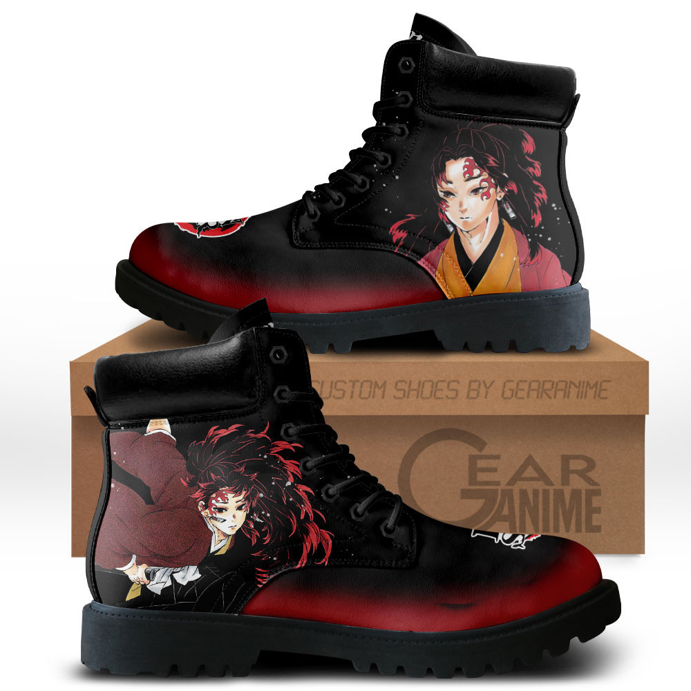 Yoriichi Tsugikuni Custom Anime Combat Boots MV0512