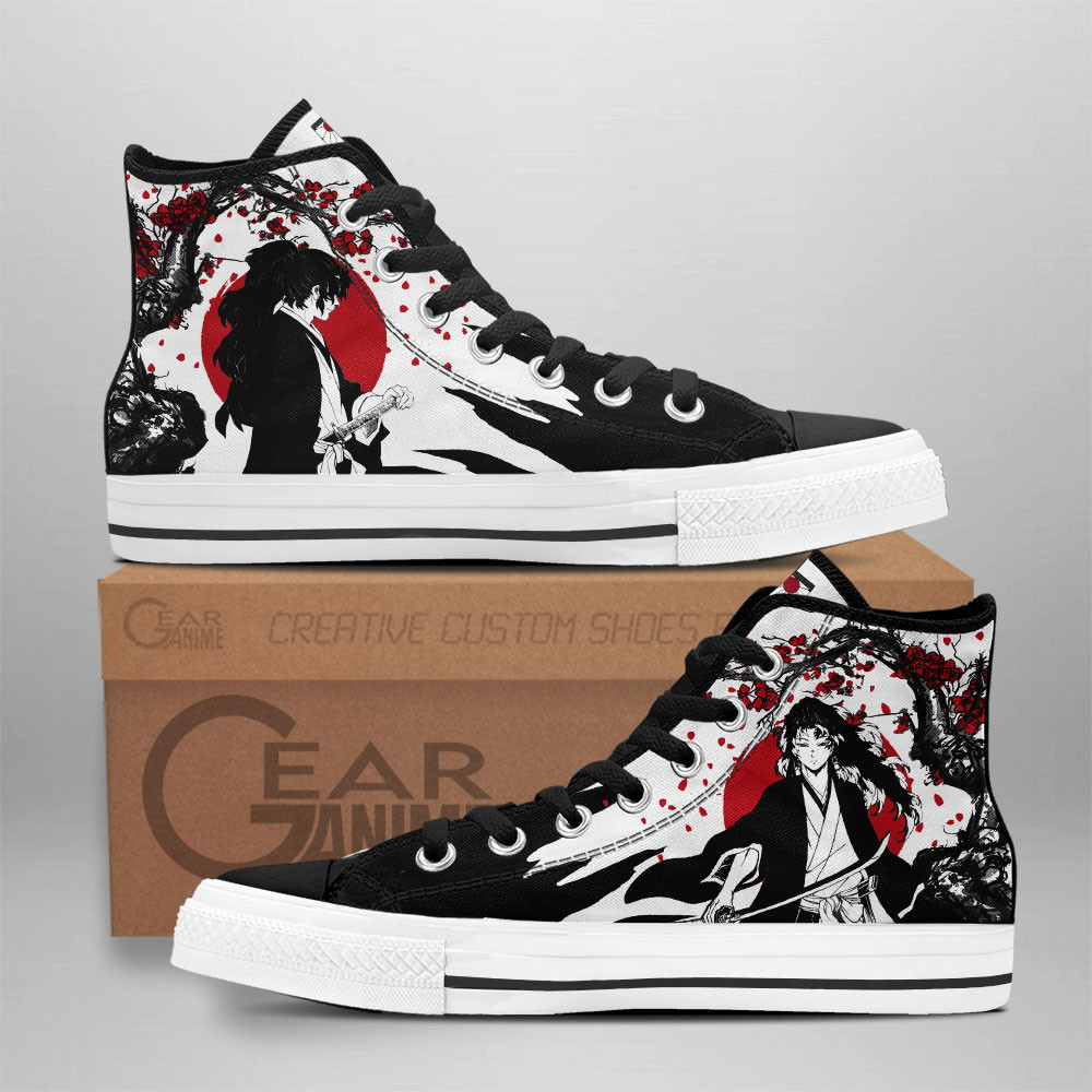 Yoriichi Tsugikuni Custom Anime High-Top Canvas Shoes