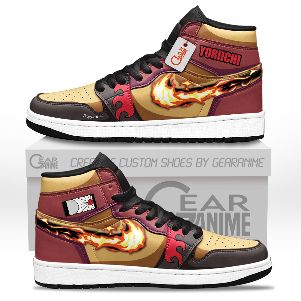 Yoriichi Tsugikuni High-Top Leather Sneakers Custom Name