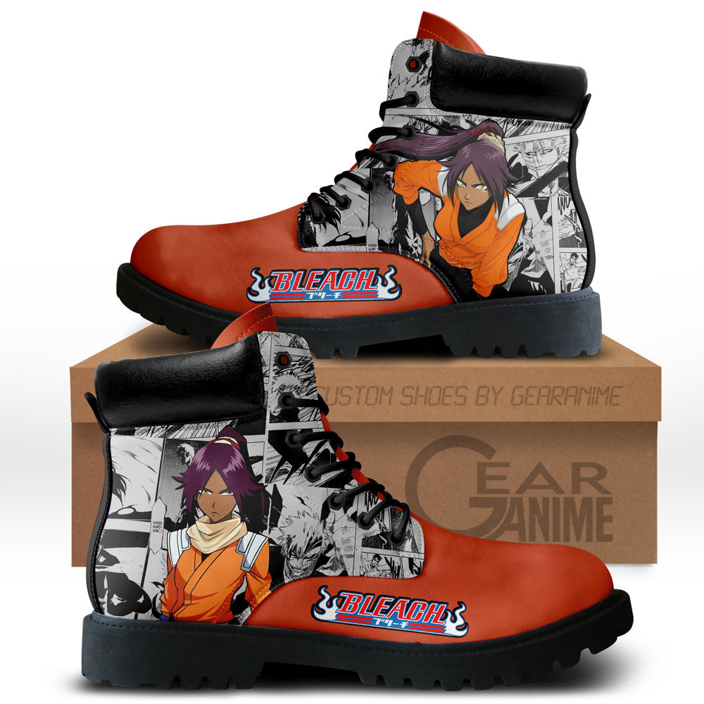 Yoruichi Shihouin Custom Anime Combat Boots NTT071