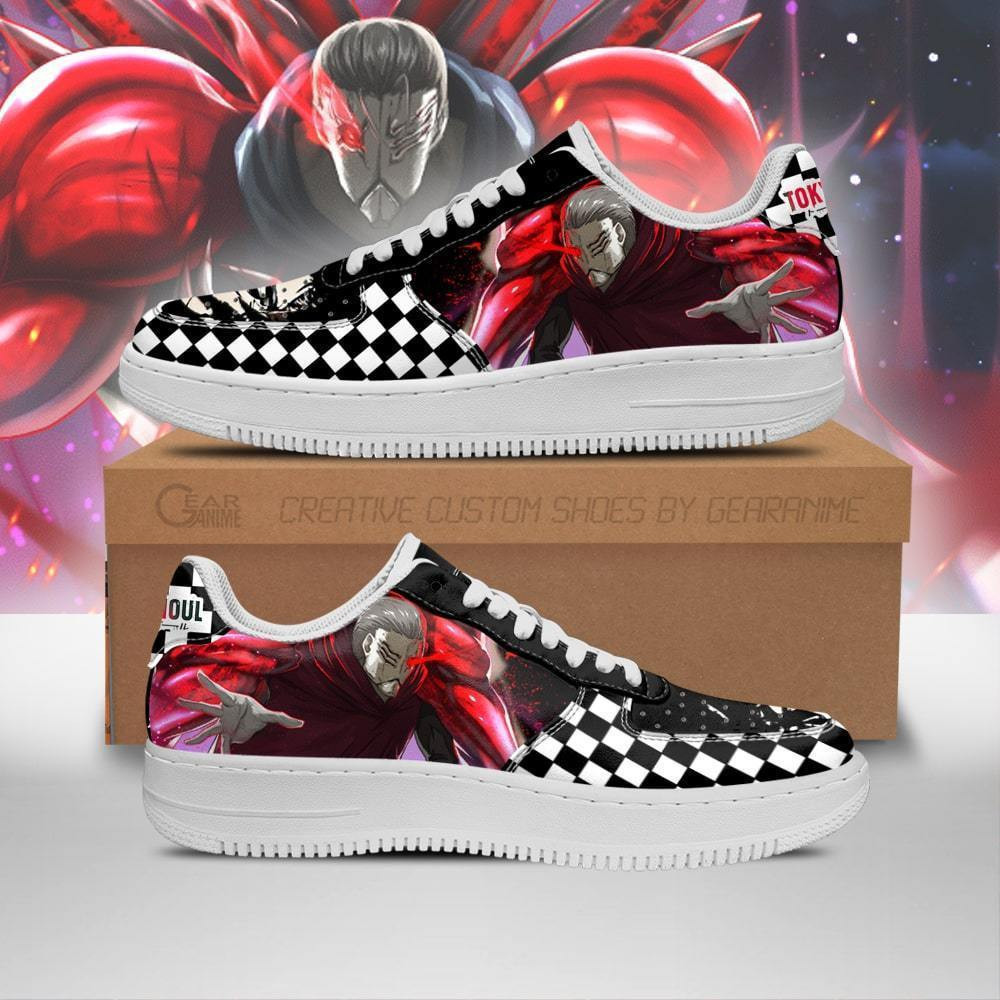 Yoshimura Ghoul Custom Anime Low-Top Leather Sneakers